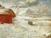 Anna Ancher snelandskab oil painting artist